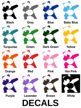 Dabbing Panda Decals